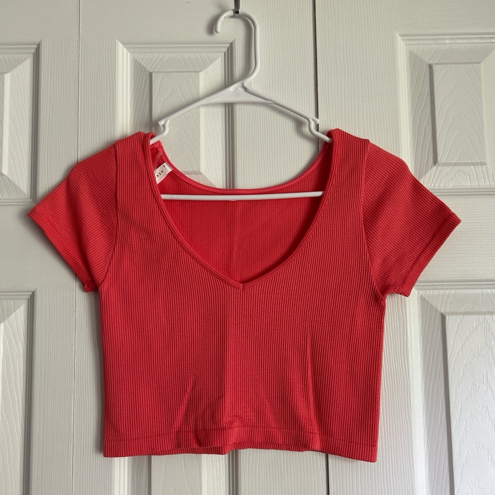 Aeropostale Ribbed Crop Top